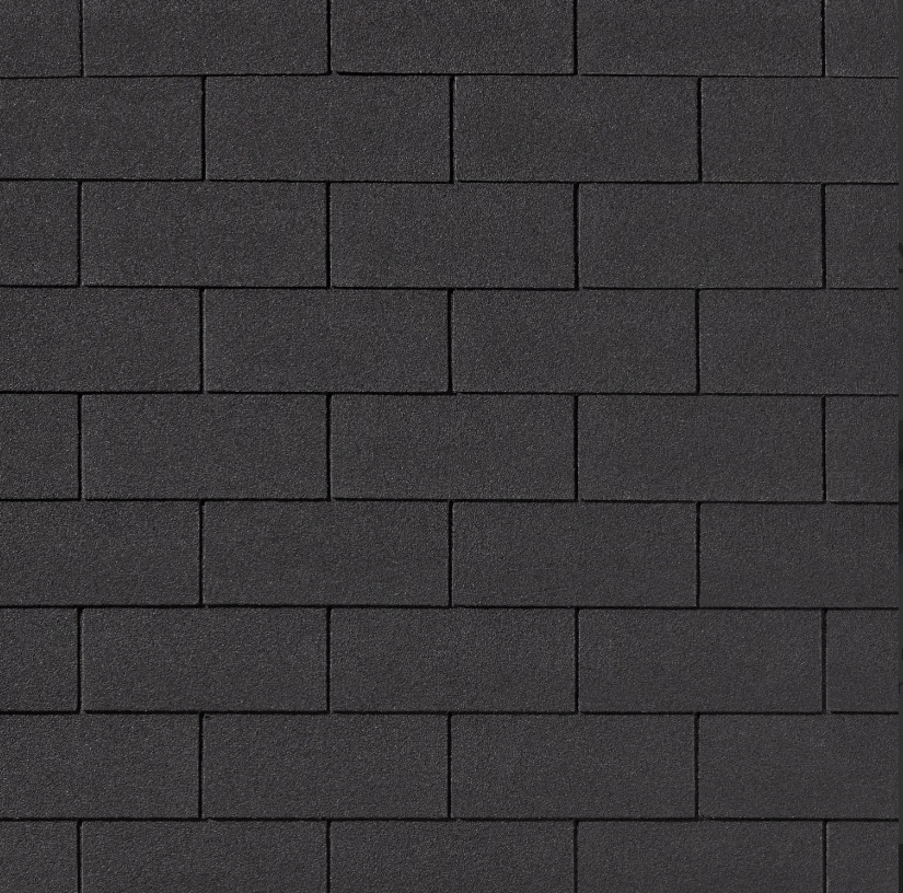 картинка Гибкая черепица Brick (Чёрный). от магазина Альфа Плейс