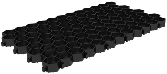 картинка Решетка газонная Gidrolica Eco Standart РГ-70.40.3,2 - пластиковая черная от магазина Альфа Плейс